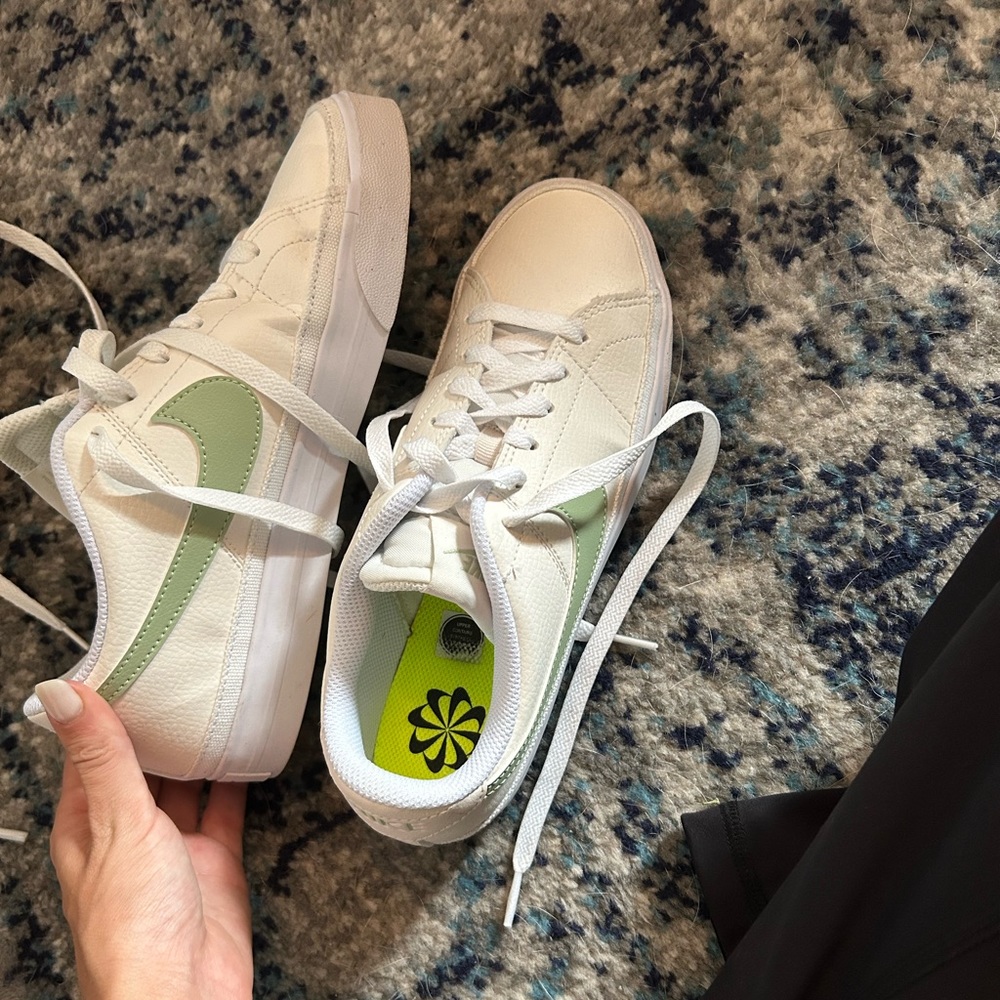 Nikes size 8. Only worn twice. Too big but super cute!
